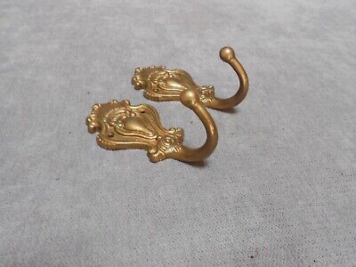 Pair of French vintage  Bronze ROCOCO Hangers Hooks 3