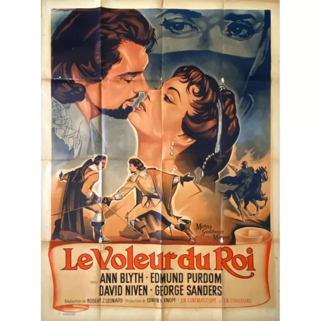 LE VOLEUR DU ROI Affiche de film  - 120x160 cm. - 1955 - Ann Blyth, Robert Z. Le