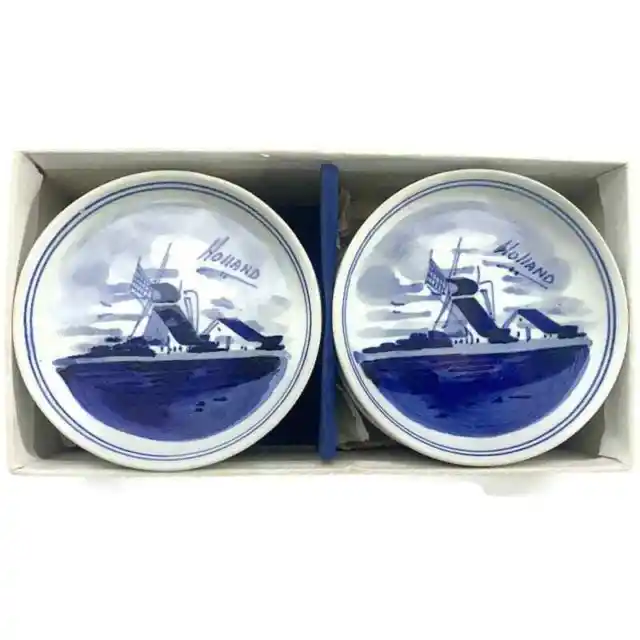 Delft Blue Holland Coasters Set of Six