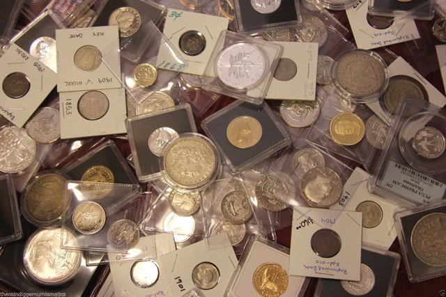 US & World Coins Estate Sale Lot ☆ SILVER BARS PROOFS CURRENCY KEYDATES ERRORS