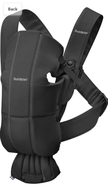 BabyBjörn 021056US Baby Carrier Mini 7-10 lbs - Black