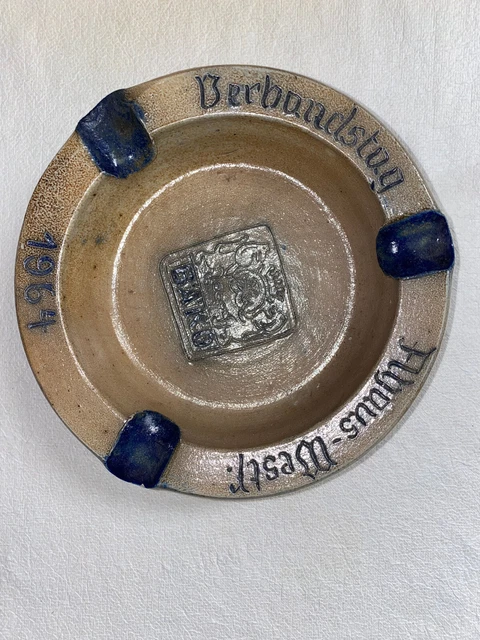 Bäcker Verbandstag Andenken 1964 Ahaus Westfalen BÄKO Aschenbecher