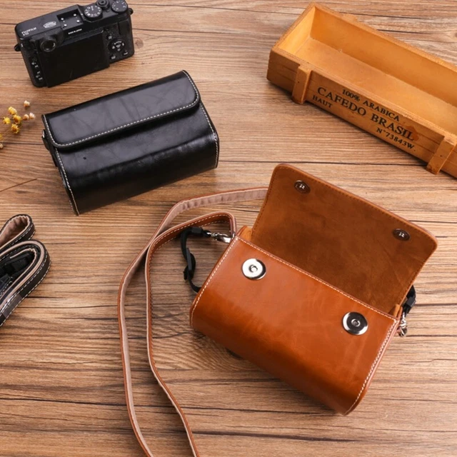 PU Leather Camera Bag Case For Sony RX100 M4 M5 GR GR2 GR3 G7X3 G9X G5X2 G7X2