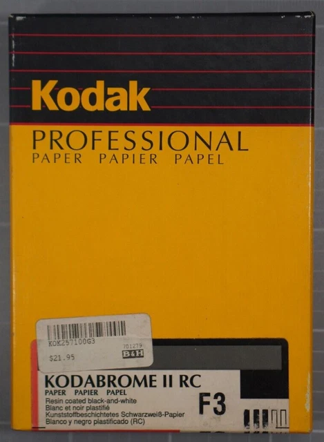 Kodak Professional Paper, Kodabrome II RC F3 5x7in Glossy Pack of 100