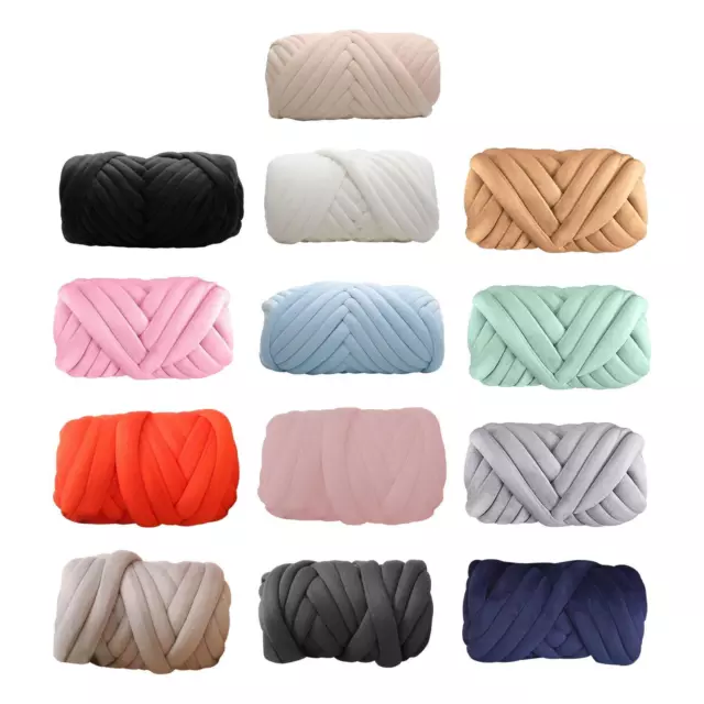 Chunky Yarn, 1Pcs Polyester Blanket Yarn for Crocheting Hats (Mixed Blue  Purple)