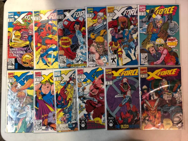 X-Force (1991) #1-50 + Annual #1-3 (VF/NM) Complete Starter Set Deadpool Domino