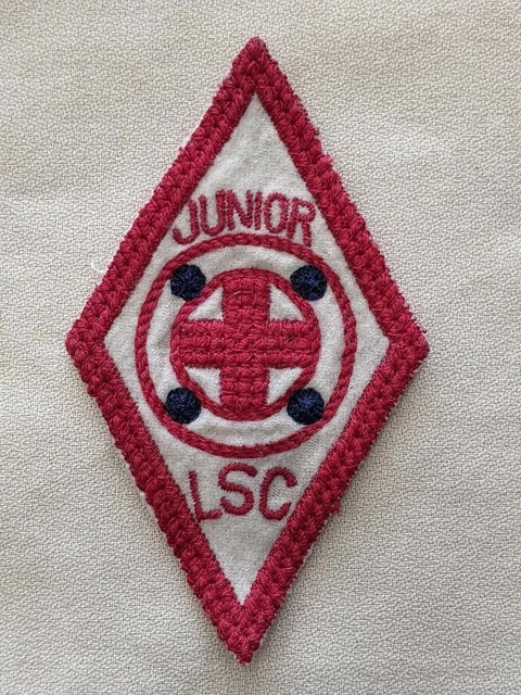 Red J Patch VINTAGE AMERICAN Red Cross Junior Life Saving Corps Patch $19.99 - PicClick