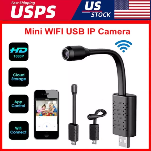 Mini Wireless Hidden USB Camera WiFi IP Cam Home Security Night Vision HD 1080P