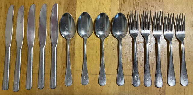 Vtg Lot 14 30s 40s 50s Ford Motor Co. Dining Room Silverware Knife Spoon Fork