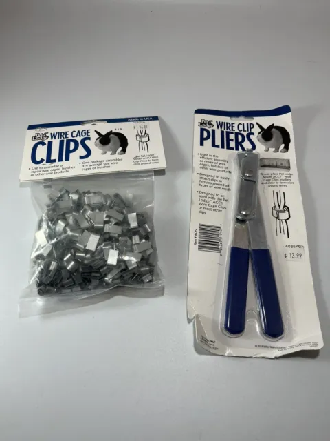 Pet Lodge Wire Cage Clips And Pliers Rabbit Hutch ￼ Guinea Pig Hamster
