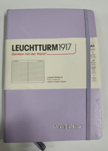 Hardcover Medium Ruled Notebook, 251 Page (Lilac) - A5