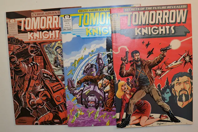 Tomorrow Knights Lot of 3 #3,4,5 Marvel Comics (1990) VF 1st Print Comic Books