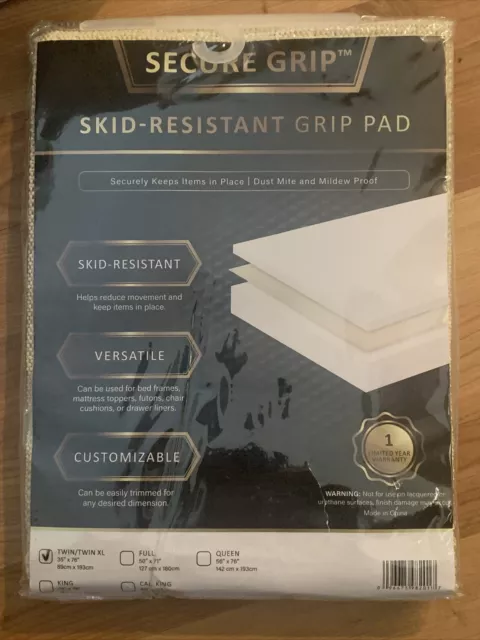  Gorilla Grip Original Mattress Slide Stopper and Gripper, Twin,  Keep Bed and Topper Pad from Sliding for Sofa, Couch, Chair Cushion,  Mattresses, Easy Trim, Slip Resistant, Grips Helps Stop Slipping 