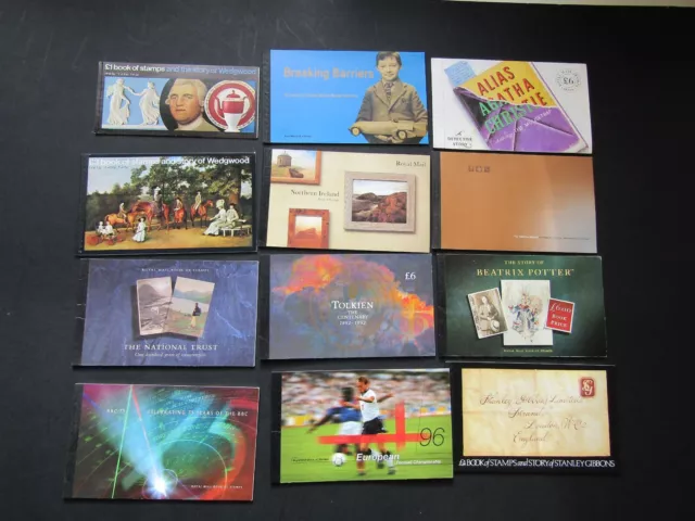 GREAT BRITAIN - COLLECTION OF 12 x PRESTIGE BOOKS - ALL COMPLETE -FACE VALUE £70