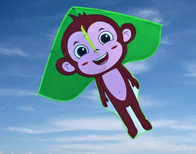 Free shipping Monkey kite delta Outdoor fun Sports Toys single line for kids NEW