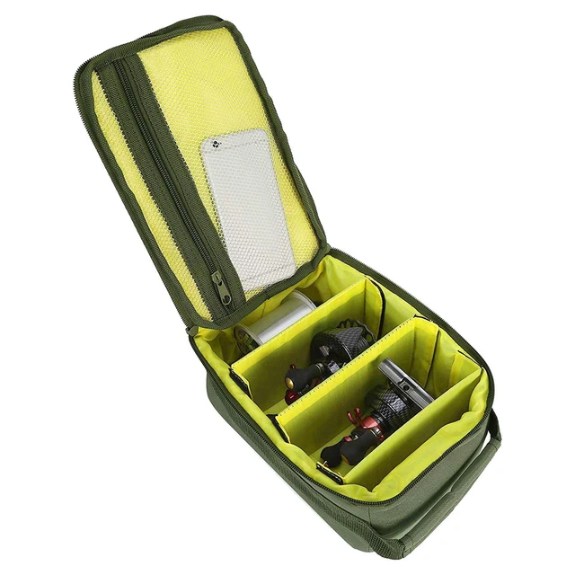 Portable Fishing Reel Bag Lure Storage Pouch Protective Case Cover Tackle Tool