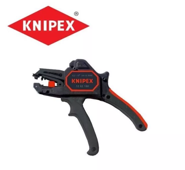 KNIPEX 12 62 180 Automatische Abisolierzange 180 mm 1262180