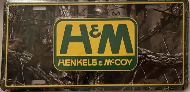 HENKELS & McCOY UTILITY FIRM-EMBOSSED METAL LICENSE PLATE-12X6 inches- NEW-1