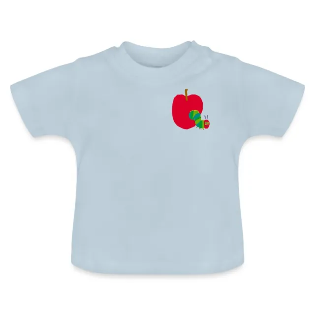 Die Kleine Raupe Nimmersatt Durch Den Apfel Baby Bio-T-Shirt mit Rundhals