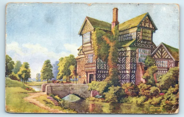 Postcard Moreton Old Hall Cheshire