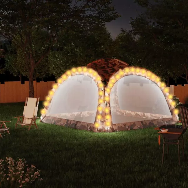 LED-Event Pavillon Partyzelt Garten Pavilon Gartenzelt Camping 4 Seitenwänden
