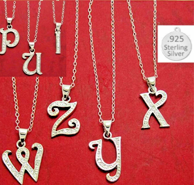 Collana Ciondolo Lettera Collana Con Ciondolo Lettera Iniziale Placcata Argento - Catena A Maglie Cubo In Acciaio Inox, Lunghezza 16-22 Pollici Love Letter Gioco - Foto 5