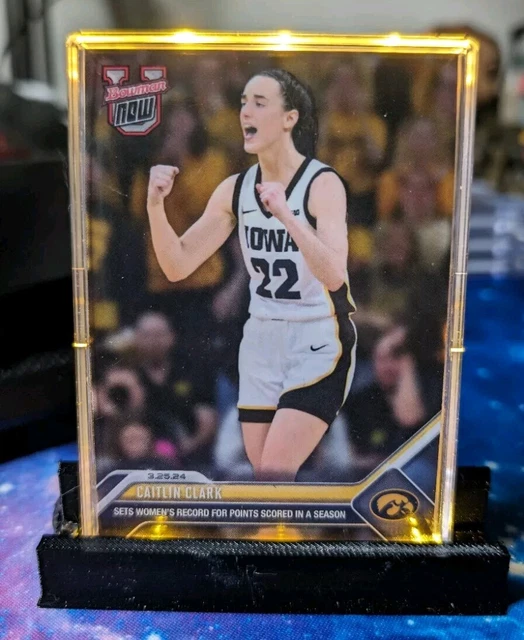 CAITLIN CLARK - 2023-24 Bowman U Now Card # 74 punti record donna - IN