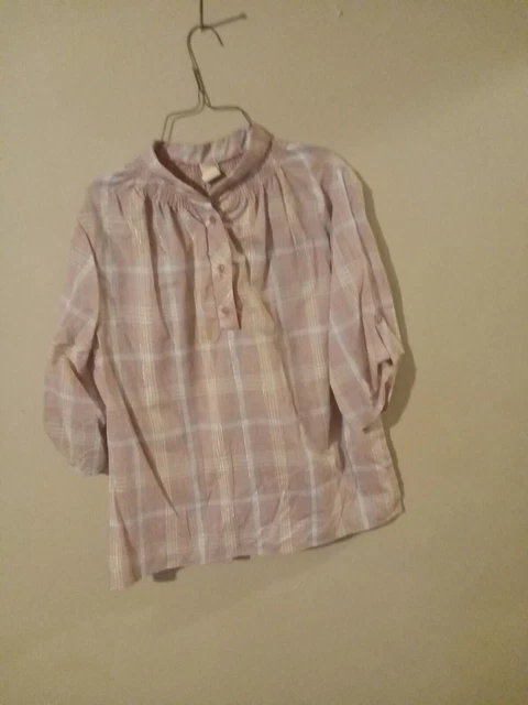 Vintage  Short Sleeve Pullover Blouse Sz 40