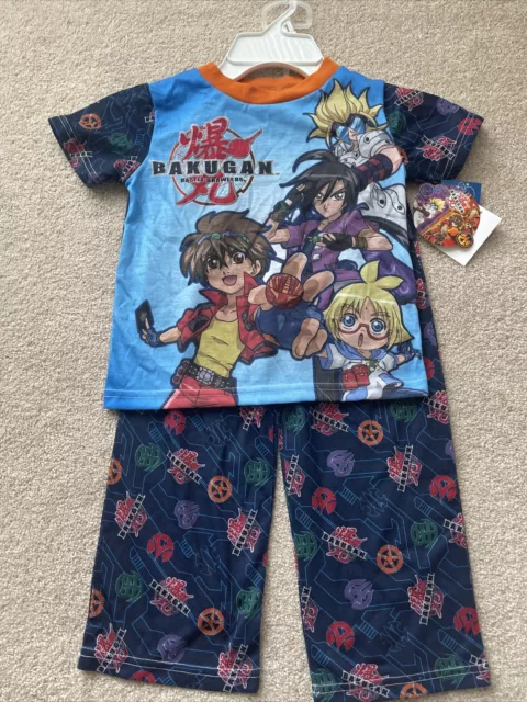 Bakugan Battle Brawlers Drago Anime Characters Boy's 2-Piece Pajama Set