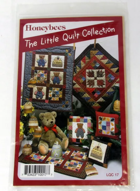 Patrón colgante de pared de edredón vintage Honeybees The Little Quilt Collection LQC17