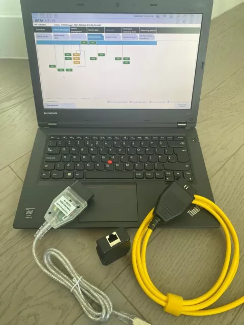 Software di codifica diagnostica per laptop e cavi BMW MINI su Lenovo L480, testato