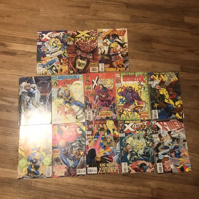 Lot of 13 mixed xmen comics marvel xforce x nation etc
