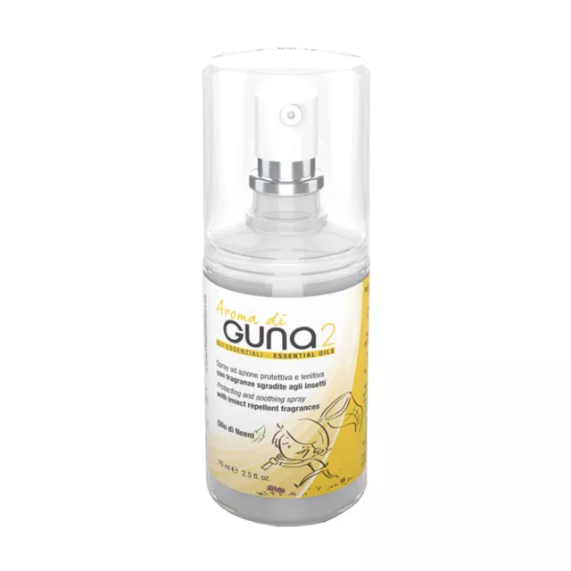 GUNA Aroma Di Guna 2 Spray ad azione Lenitiva Anti-zanzare, 75ml