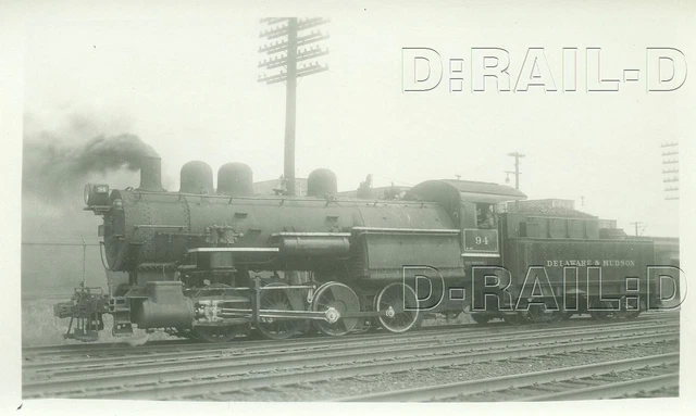 9B680 RP 1950s DELAWARE & HUDSON RAILROAD 0-8-0  LOCOMOTIVE #94