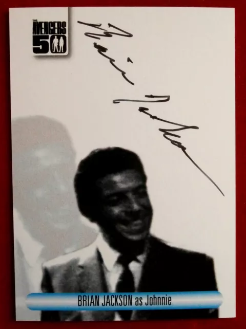 THE AVENGERS 50th - BRIAN JACKSON - Hand-Signed LIMITED EDITION Autograph Card