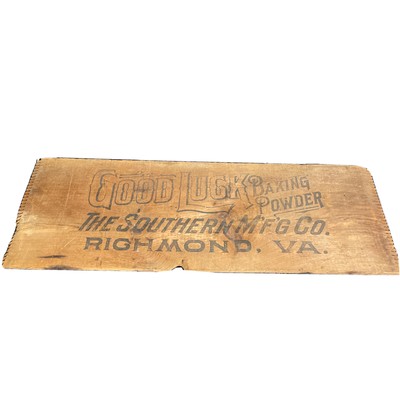 Antique Good Luck Baking Powder Advertising Sign Richmond Virginia  28