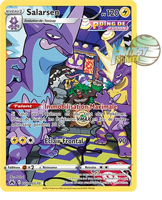 Pokemon GG09/GG70 Salarsen Rare EB12.5 Epee et Bouclier 12.5 Zenith Supreme VF F