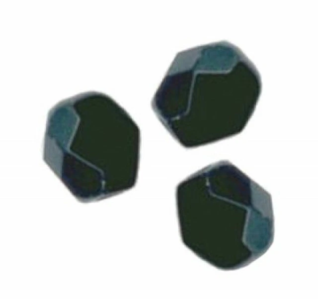 10 PERLES FACETTES DE BOHEME  10 mm  JET