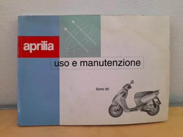 Aprilia Libretto Uso E Manutenzione Istruzioni Ita Sonic 50