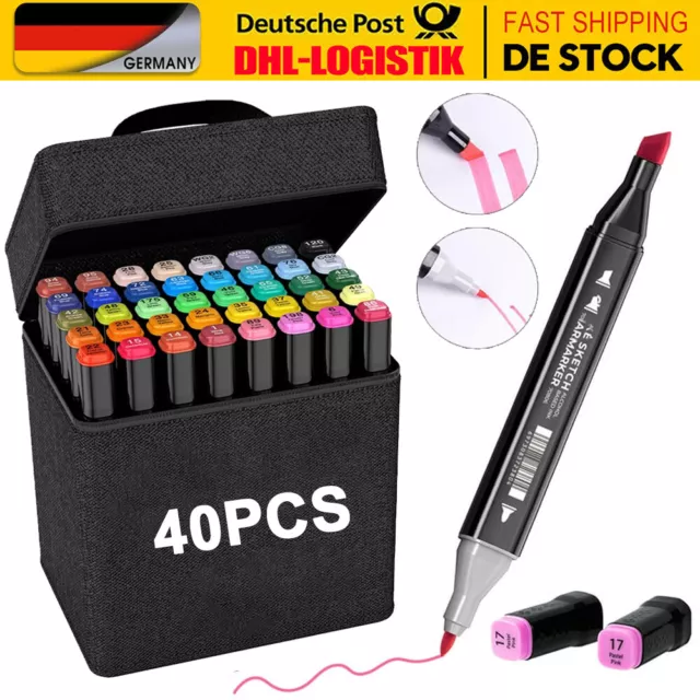 40 Farbe Graffiti Stift Fettige Mark Far Marker Set für Sketch Marker Stifte Set