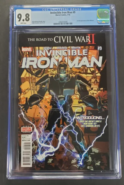 Invincible Iron Man #9 CGC 9.8 1st Full Appearance Riri Williams Marvel 2016