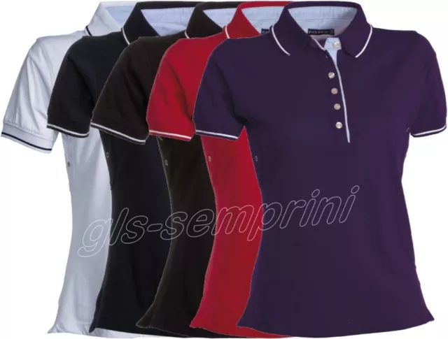 Polo Manica Corta Payper Leeds Maglia In Cotone Donna