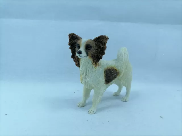 THE LEONARDO COLLECTION PAPILLON (BROWN) DOG Figurine Resin Gift Pet Lovers