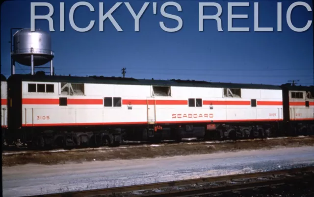 Duplicate Slide SAL #3105 EMD E7-B Seaboard Coast Line Hamlet NC 1966