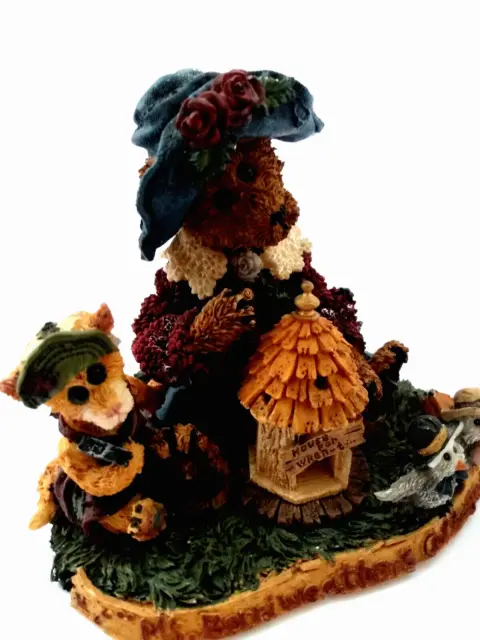 Boyds Bears Resin Ms. Berriweather's Cottage FOB Private issue 1998 with Box 2
