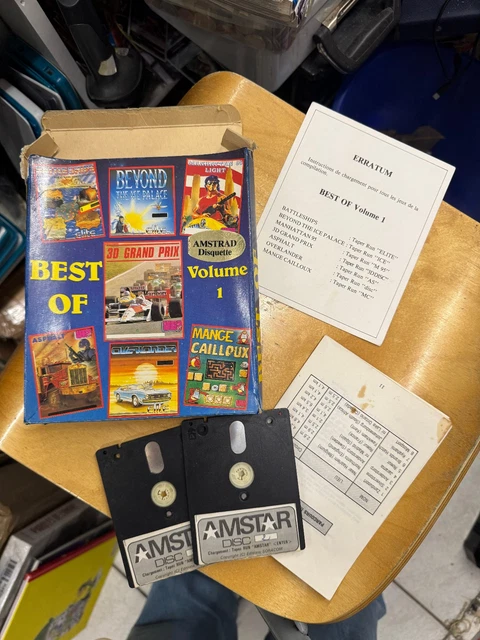 jeu amstrad 6128 disquette  10 jeu spectaculaires bon etat