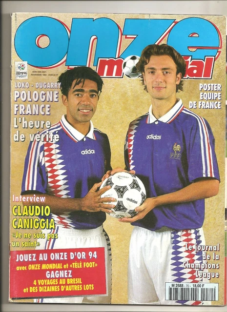Revue Football Mondial N°95 - 1988 - Porto Madjer + Francescoli + Poster Rocheteau