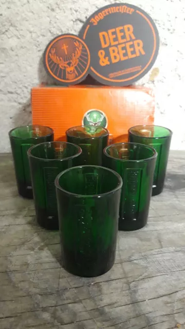 6 Verres Jagermeister + 6 Sous Bocks Jagermeister!!