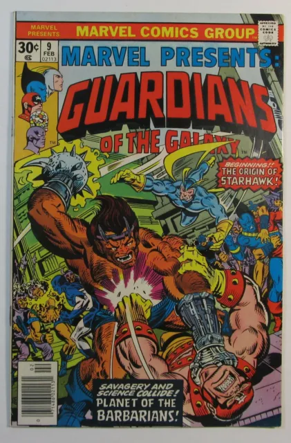 Marvel Presents # 9 Fn 6.0 Marvel 1977 Starhawk Origin Guardians Of The Galaxy B