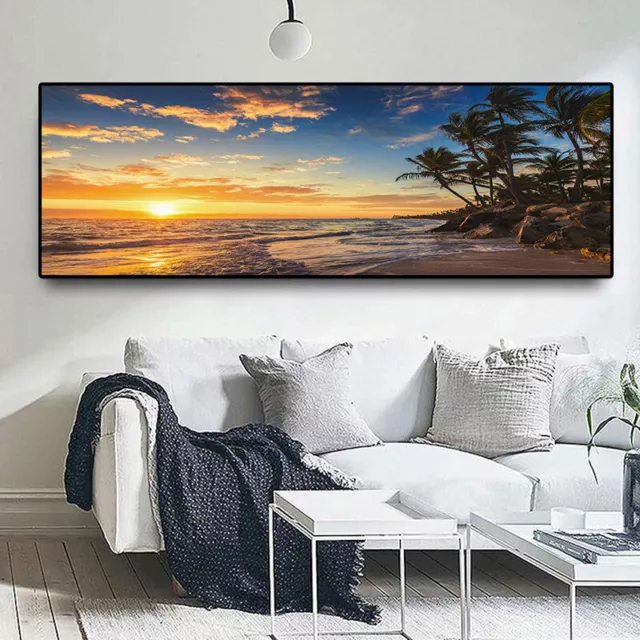 Sea Beach Landscape Posters Prints Canvas Painting Canvas Wall Art Wall Pictures